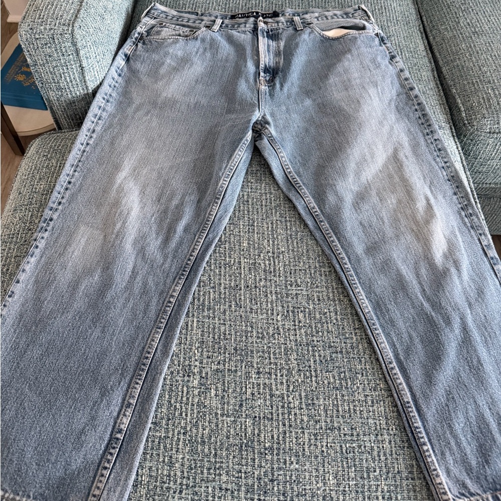 Nautica Blue Textured Jeans